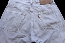 画像5: 00s USA製 Levi'sリーバイス 501 後染め カラーデニムパンツ ライトグレー w31 L34 (5)