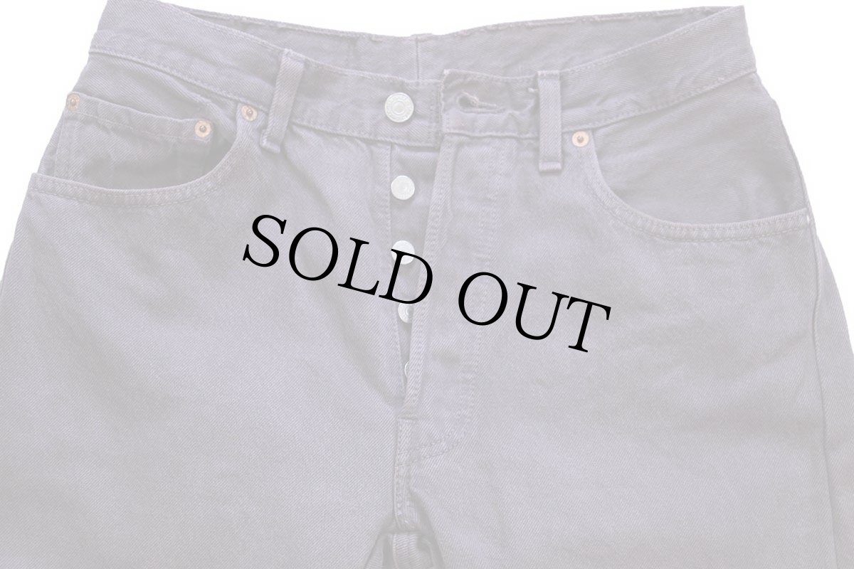 画像4: 90s USA製 Levi'sリーバイス 501 後染め カラーデニムパンツ カスタム 薄紫 W30 (4)