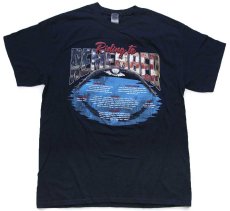 画像2: Riding to REMEMBER US ARMY NAVY AIR FORCE MARINES FIREFIGHTER POLICE ロゴ 両面プリント コットンTシャツ 黒 L (2)
