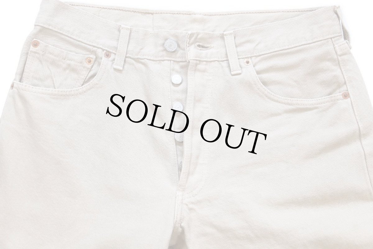 画像4: 90s 英国製 Levi'sリーバイス 501 後染め カラーデニムパンツ カーキ W32 L32★ユーロ (4)