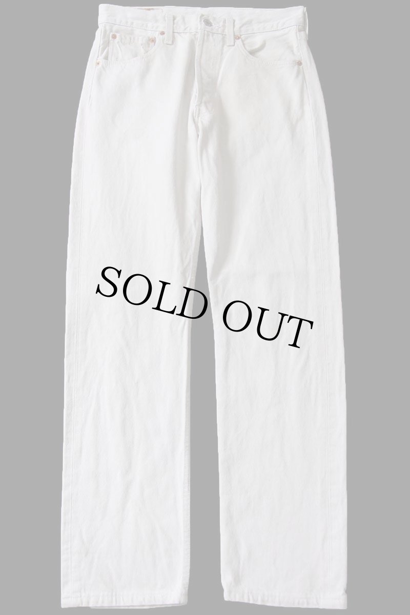 画像2: 00s 英国製 Levi'sリーバイス 501 先染め カラーデニムパンツ ベージュ W32 L32★ユーロ (2)