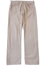 画像2: 00s メキシコ製 Levi'sリーバイス 501 後染め カラーデニムパンツ カーキ w30 L30 (2)