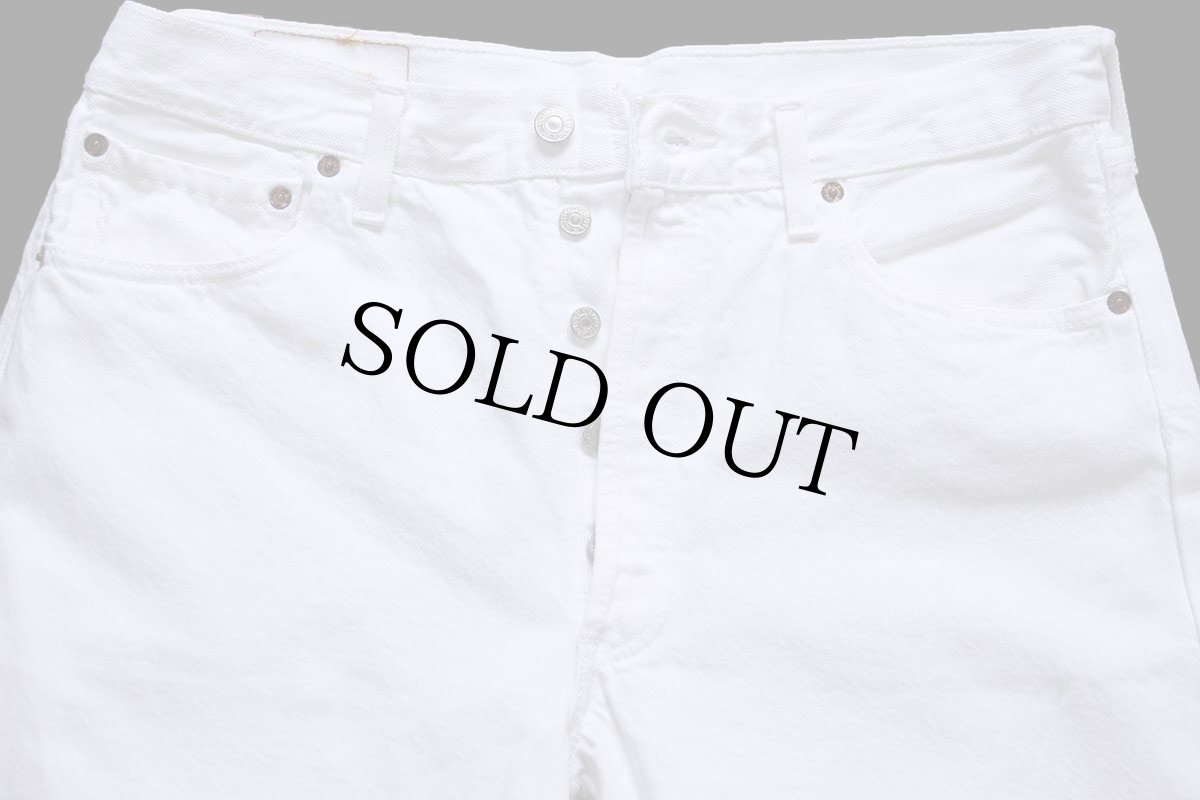 画像4: 90s 英国製 Levi'sリーバイス 501 ホワイト デニムパンツ W34 L32★ユーロ (4)