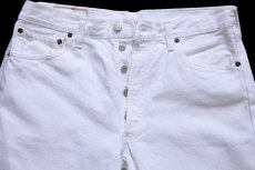画像4: 90s 英国製 Levi'sリーバイス 501 ホワイト デニムパンツ w34 L32★ユーロ (4)