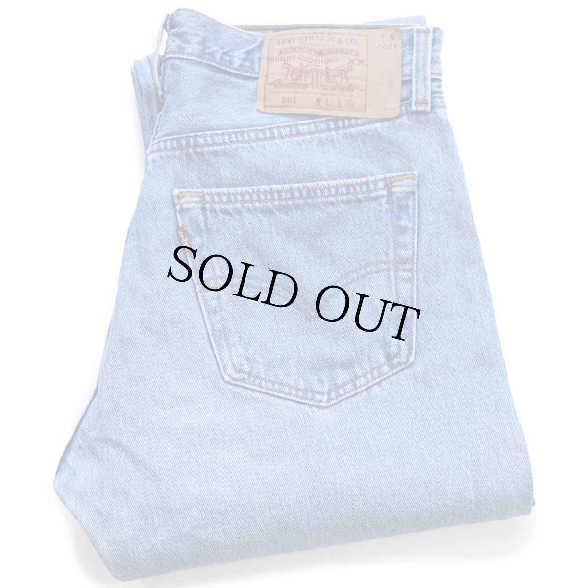 画像1: 90s USA製 Levi'sリーバイス 501 デニムパンツ W32 L32★169 (1)