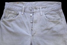 画像4: 00s USA製 Levi'sリーバイス 501 後染め カラーデニムパンツ ライトグレー w31 L34 (4)