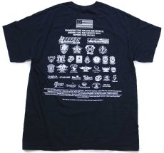 画像3: Riding to REMEMBER US ARMY NAVY AIR FORCE MARINES FIREFIGHTER POLICE ロゴ 両面プリント コットンTシャツ 黒 L (3)