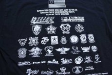 画像4: Riding to REMEMBER US ARMY NAVY AIR FORCE MARINES FIREFIGHTER POLICE ロゴ 両面プリント コットンTシャツ 黒 L (4)