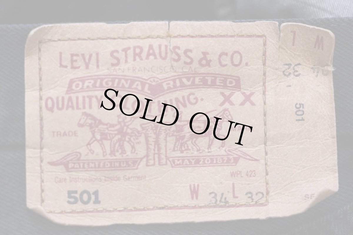 画像6: 00s ルーマニア製 Levi'sリーバイス 501 後染め ブラック デニムパンツ W34 L32★ユーロ (6)