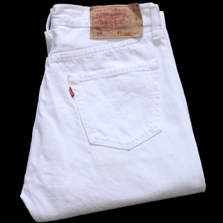 リーバイス 501 デニムパンツ W36 USA製古着　白　90s 90s USA製 Levi'sリーバイス 501 ホワイト デニムパンツ w36 L32