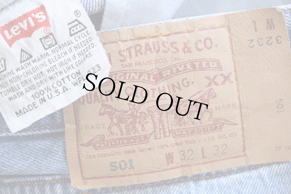 画像6: 90s USA製 Levi'sリーバイス 501 デニムパンツ W32 L32★169 (6)