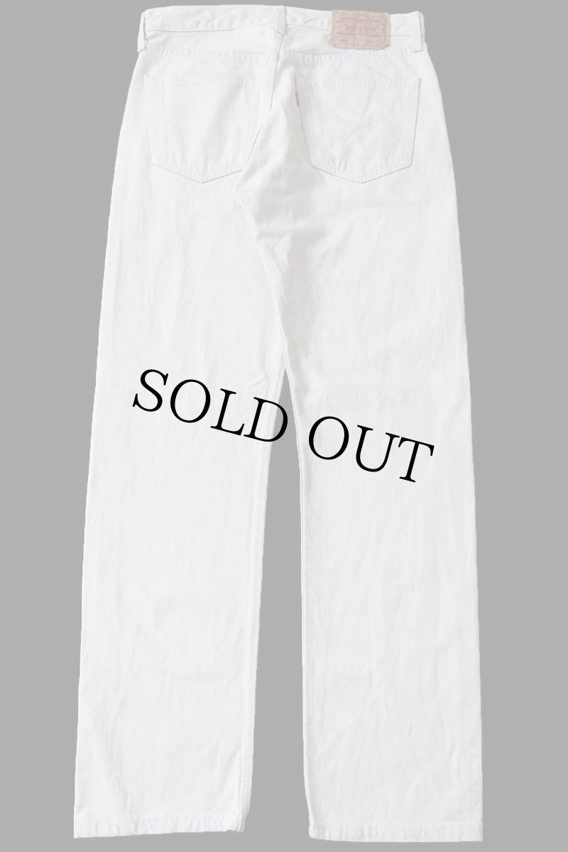 画像3: 00s 英国製 Levi'sリーバイス 501 先染め カラーデニムパンツ ベージュ W32 L32★ユーロ (3)