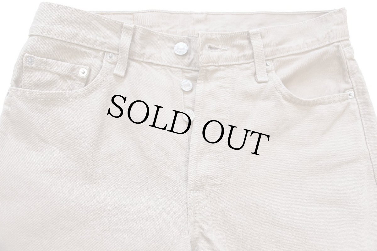 画像4: 00s メキシコ製 Levi'sリーバイス 501 後染め カラーデニムパンツ カーキ w30 L30 (4)