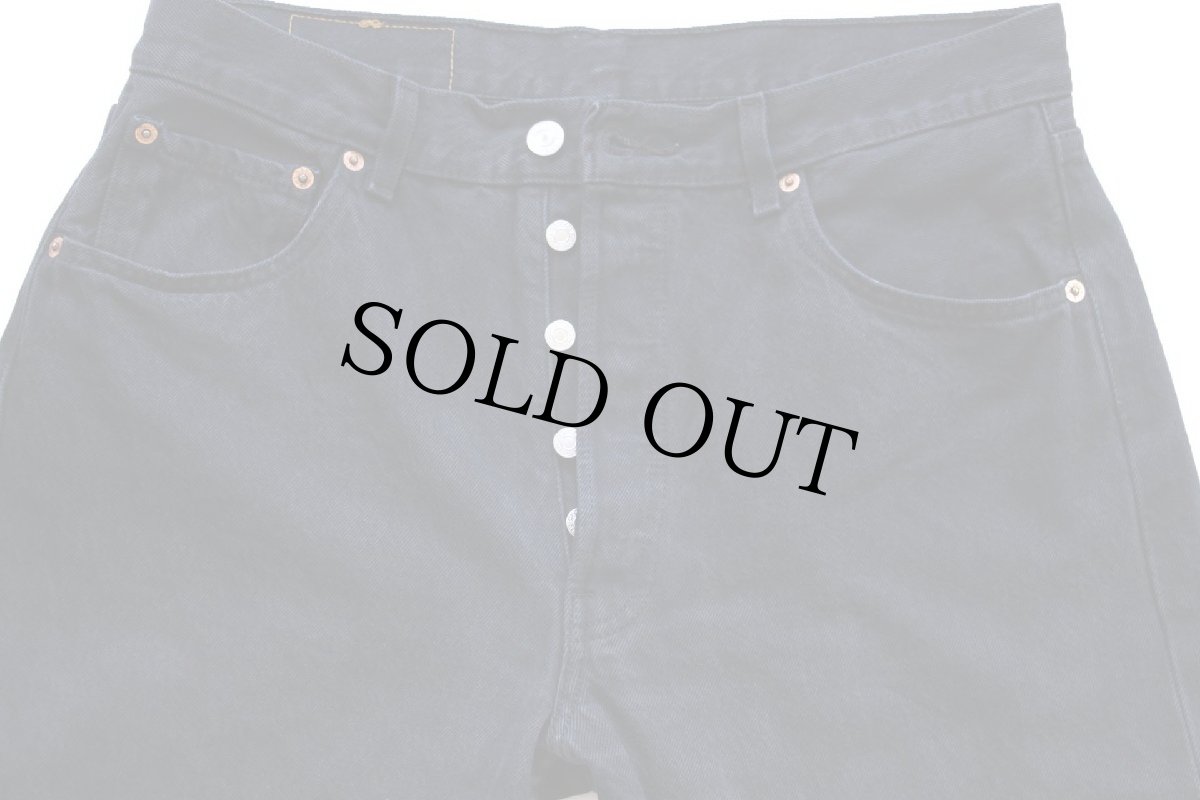 画像4: 00s ルーマニア製 Levi'sリーバイス 501 後染め ブラック デニムパンツ W34 L32★ユーロ (4)
