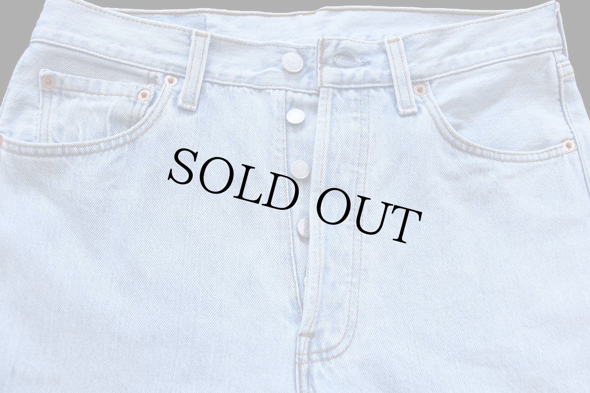 画像4: 90s 英国製 Levi'sリーバイス 501 デニムパンツ アイスブルー w32 L30★168 ユーロ (4)