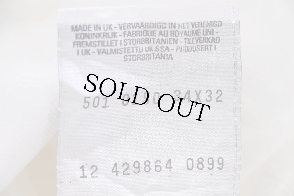 画像7: 90s 英国製 Levi'sリーバイス 501 ホワイト デニムパンツ W34 L32★ユーロ (7)