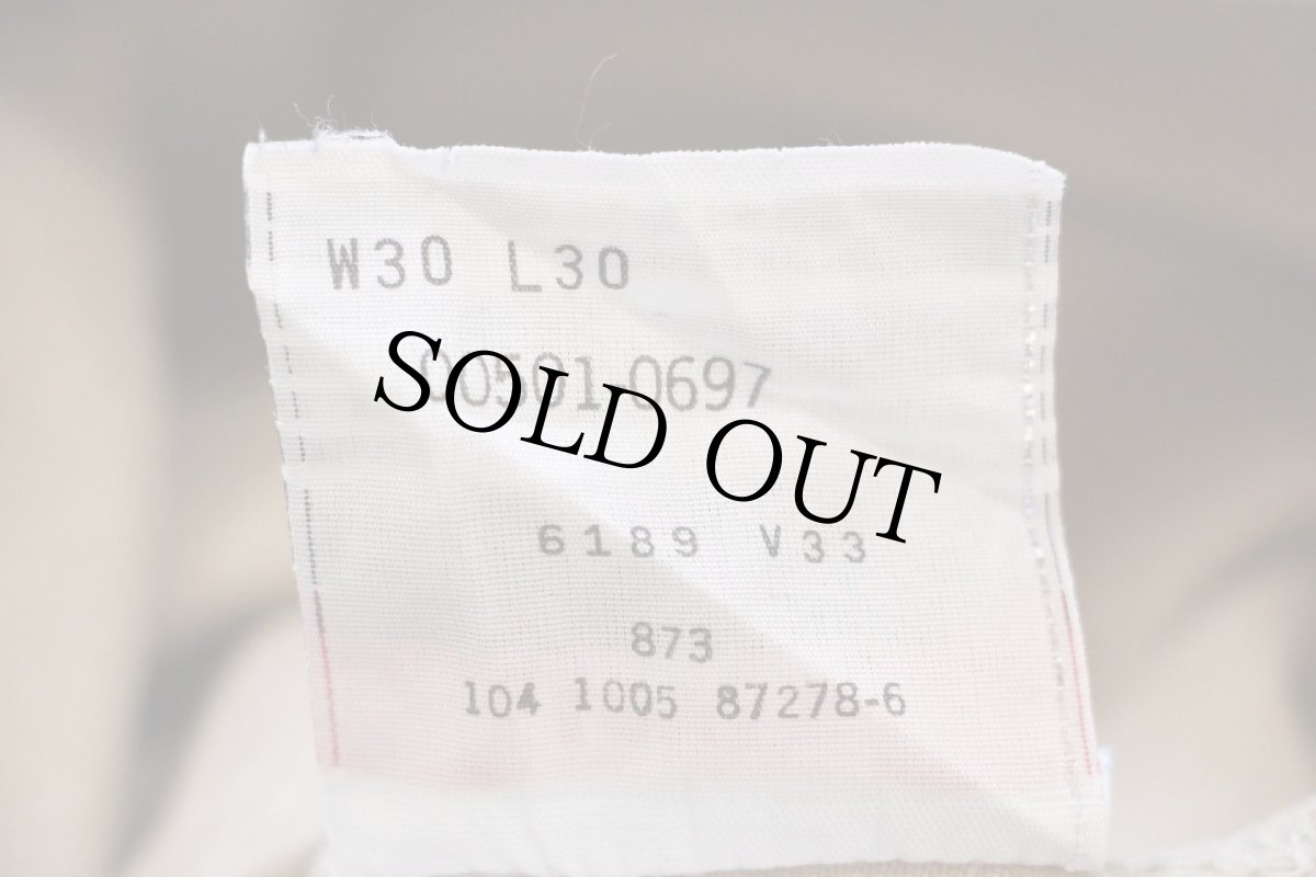 画像7: 00s メキシコ製 Levi'sリーバイス 501 後染め カラーデニムパンツ カーキ w30 L30 (7)