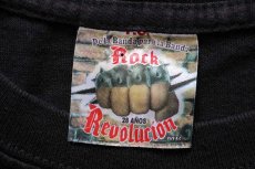 画像5: Rock Revolution Madre Celestial 両面&ラメプリント コットンTシャツ 黒 (5)