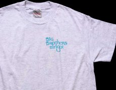 画像4: 90s USA製 BIG BROTHERS BINGO WITH AN ATTITUDE アート 蛍光プリント Tシャツ 杢ライトグレー M (4)