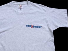 画像1: 90s USA製 WALMARTウォルマート ロゴ コットンTシャツ 杢ライトグレー M (1)
