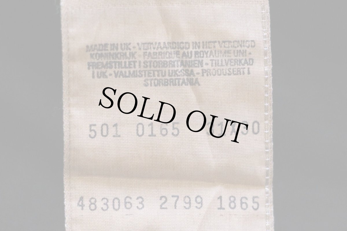 画像7: 90s 英国製 Levi'sリーバイス 501 後染め ブラック デニムパンツ W31 L30★ユーロ (7)