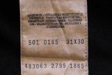 画像7: 90s 英国製 Levi'sリーバイス 501 後染め ブラック デニムパンツ w31 L30★ユーロ (7)