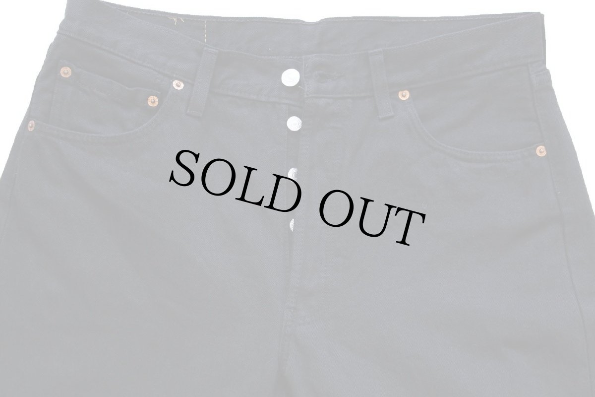 画像4: 90s 英国製 Levi'sリーバイス 501 後染め ブラック デニムパンツ W34 L30★ユーロ (4)