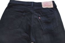 画像5: 90s 英国製 Levi'sリーバイス 501 後染め ブラック デニムパンツ w34 L30★ユーロ (5)