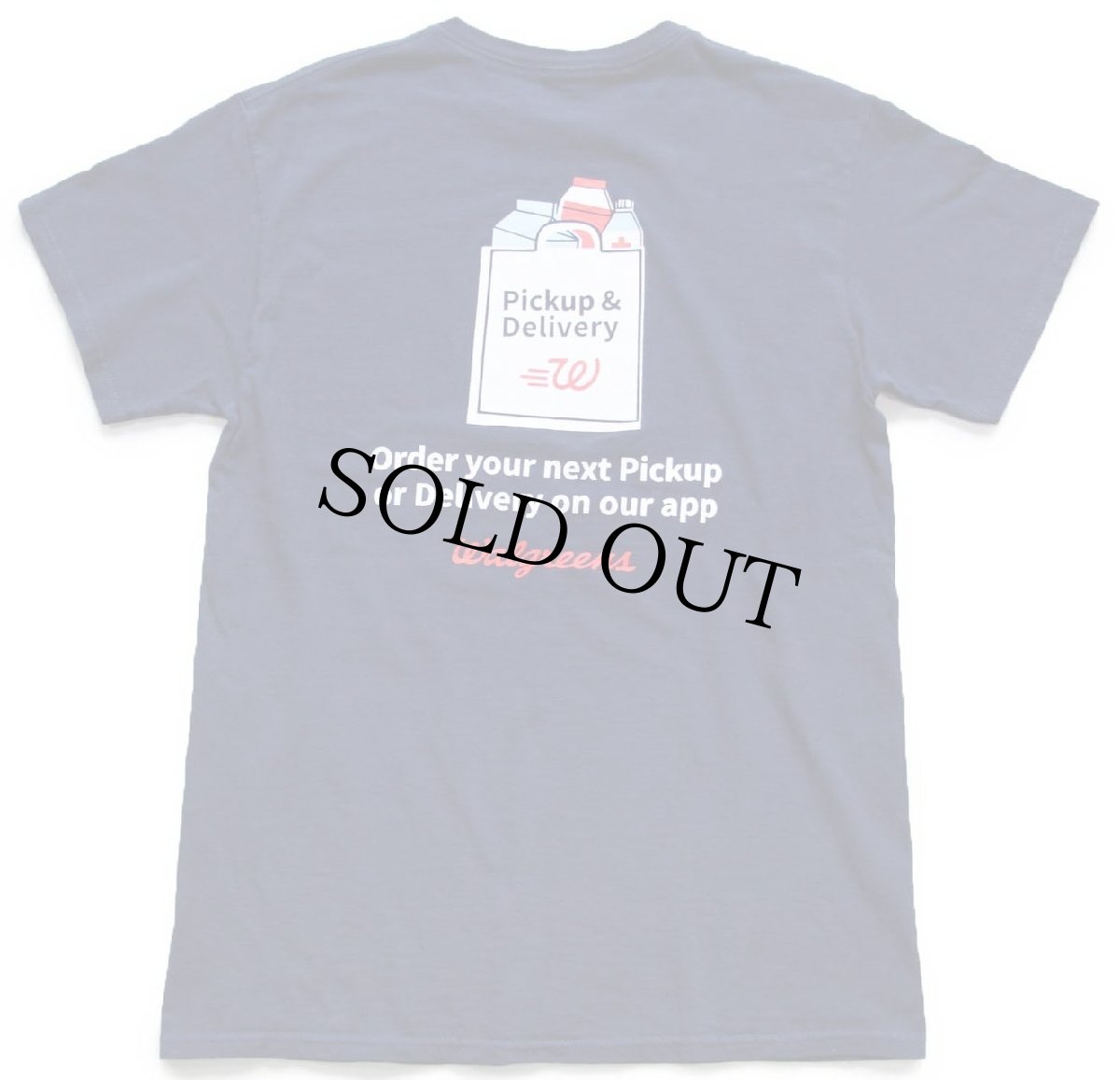 画像3: Ask me about Pickup & Delivery Walgreens 両面プリント コットンTシャツ 紺 M (3)