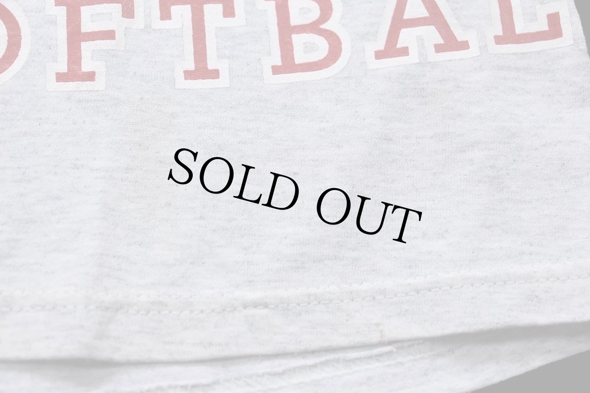 画像6: 90s USA製 RUSSELLラッセル CONFERENCE GYMNASTICS SPOONER FOOTBALL YMCA テストプリント Tシャツ 杢ライトグレー L (6)