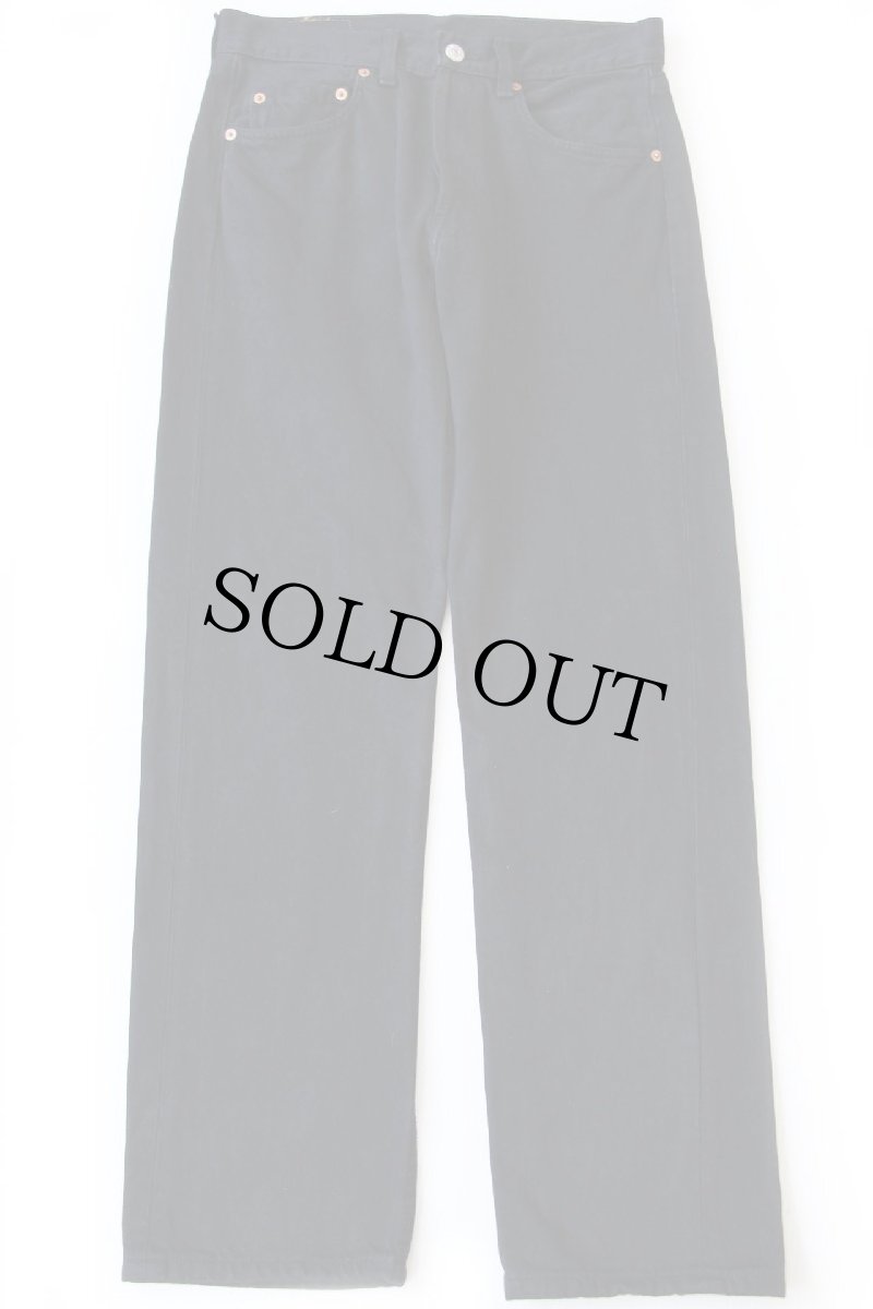 画像2: 90s 英国製 Levi'sリーバイス 501 後染め ブラック デニムパンツ W31 L30★ユーロ (2)