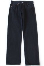 画像2: 90s 英国製 Levi'sリーバイス 501 後染め ブラック デニムパンツ w31 L30★ユーロ (2)