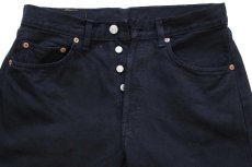 画像4: 90s 英国製 Levi'sリーバイス 501 後染め ブラック デニムパンツ w31 L30★ユーロ (4)