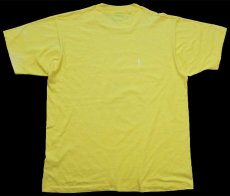 画像3: 90s USA製 I Survived SYCAMORE'S OUTRAGEOUS OLYMPICS! チキン イラスト ブリーチ Tシャツ 黄 L (3)