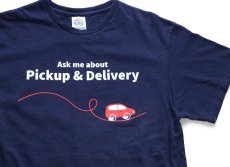 画像1: Ask me about Pickup & Delivery Walgreens 両面プリント コットンTシャツ 紺 M (1)