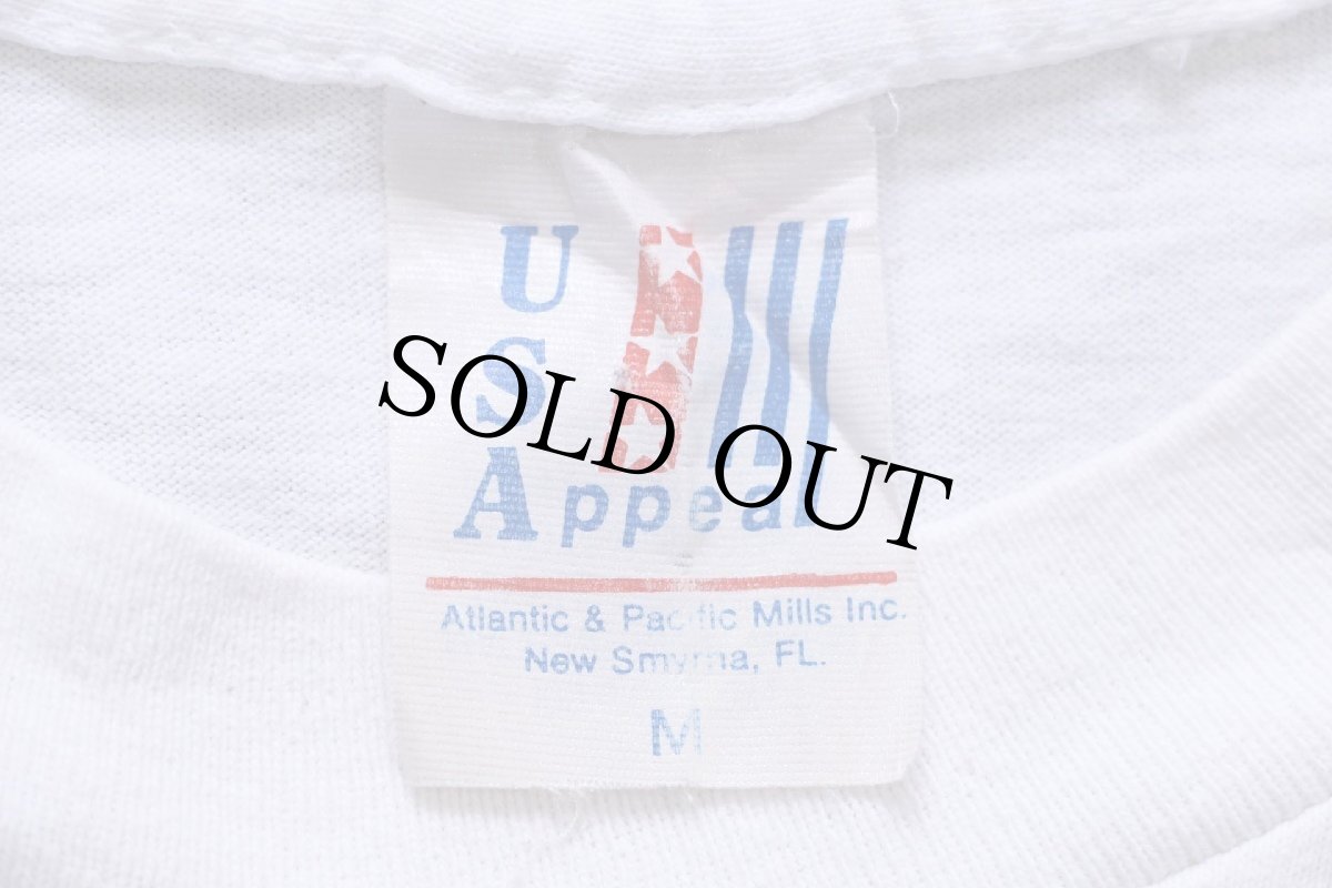 画像5: 90s USA製 DON'T WORRY BE HAPPY メッセージ コットンTシャツ 白 M (5)