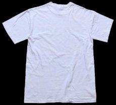 画像3: 90s USA製 DON'T WORRY BE HAPPY メッセージ コットンTシャツ 白 M (3)