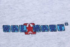 画像4: 90s USA製 WALMARTウォルマート ロゴ コットンTシャツ 杢ライトグレー M (4)