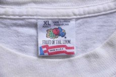 画像5: 90s USA製 JOIN OUR GANG THE CRIME FIGHTERS POLICE IBM TARGET BUD LIGHT ロゴ 協賛 両面プリント コットンTシャツ 白 XL (5)