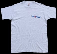 画像2: 90s USA製 WALMARTウォルマート ロゴ コットンTシャツ 杢ライトグレー M (2)