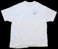 画像2: 90s USA製 Hanes PROJECT BOARD バード ライトニング 両面プリント コットンTシャツ 生成り XXL★特大 (2)