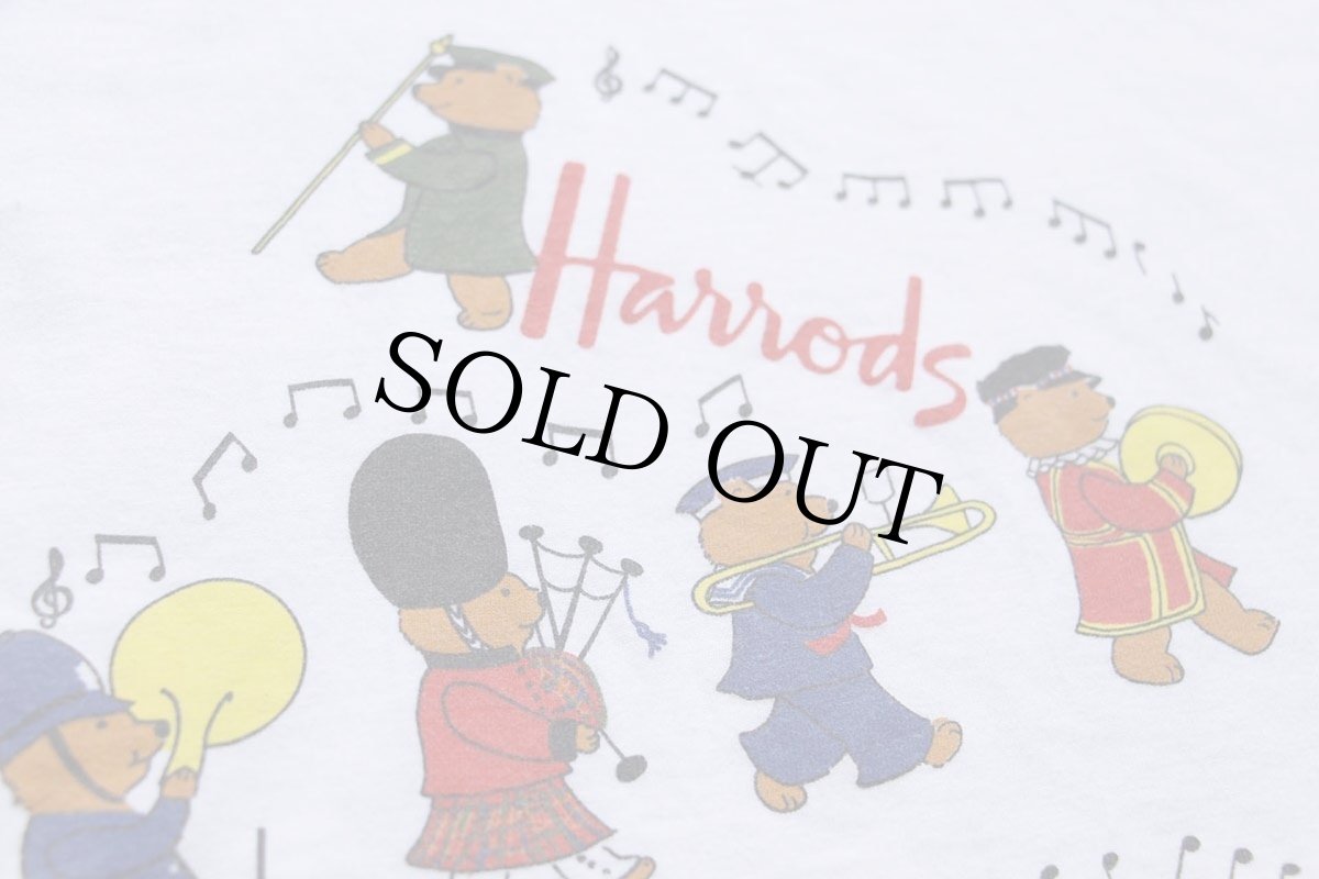 画像4: 90s Harrods マーチングバンド コットンTシャツ 白 XL (4)