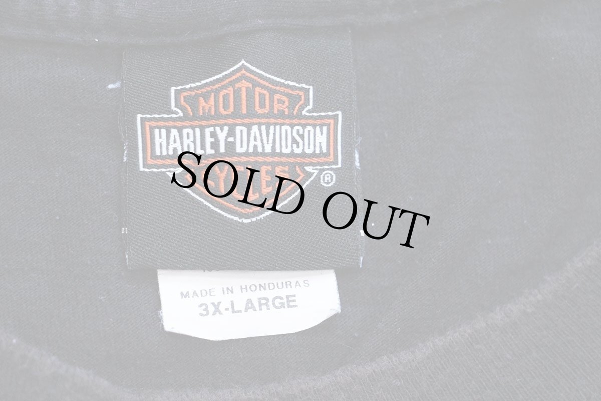 画像6: HARLEY-DAVIDSON ハーレー ダビッドソン ミリタリーカスタム REDSTONE 両面プリント コットンTシャツ 黒 3XL★特大 (6)