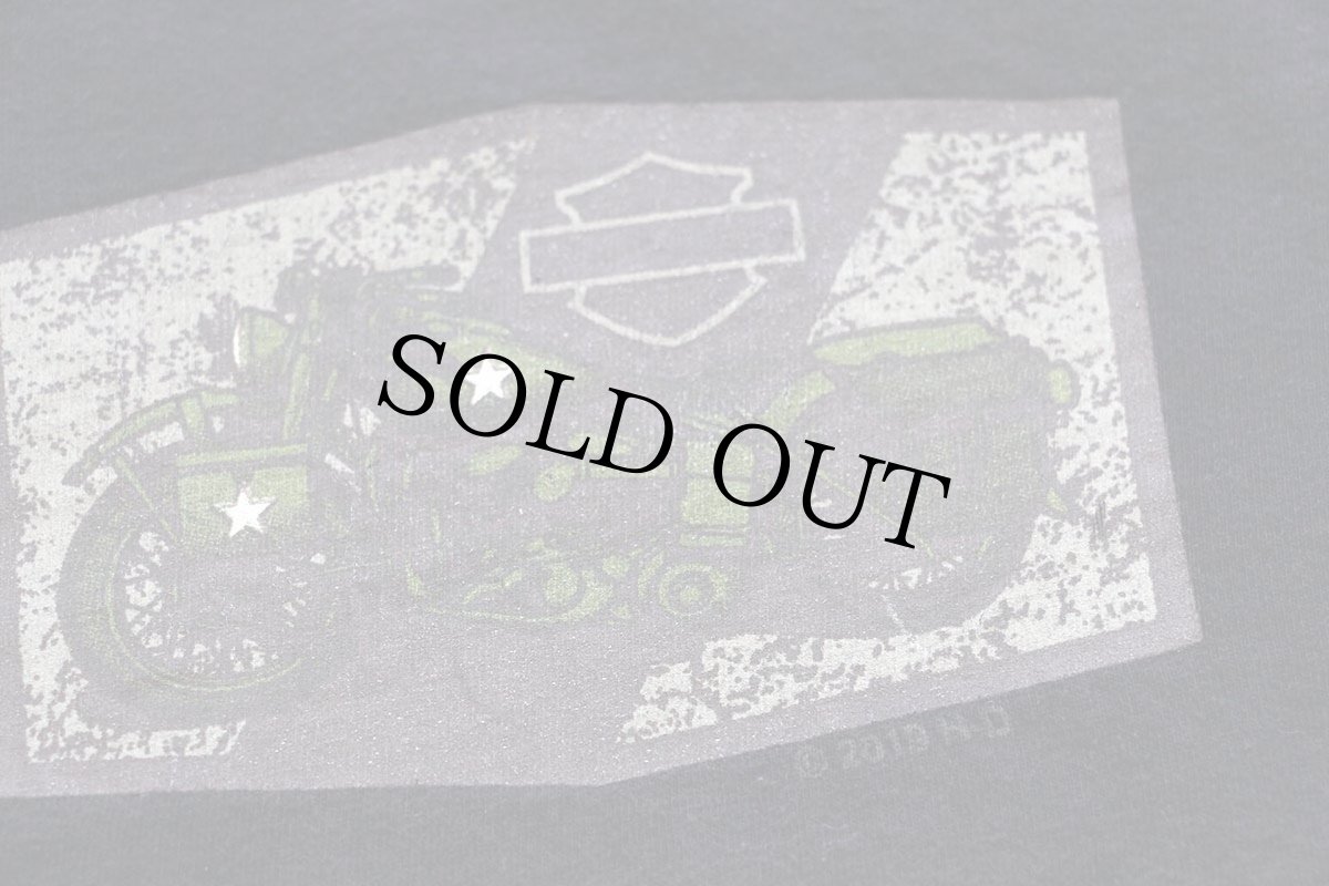 画像5: HARLEY-DAVIDSON ハーレー ダビッドソン ミリタリーカスタム REDSTONE 両面プリント コットンTシャツ 黒 3XL★特大 (5)