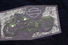 画像5: HARLEY-DAVIDSON ハーレー ダビッドソン ミリタリーカスタム REDSTONE 両面プリント コットンTシャツ 黒 3XL★特大 (5)