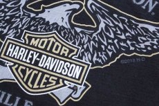 画像4: HARLEY-DAVIDSON ハーレー ダビッドソン ミリタリーカスタム REDSTONE 両面プリント コットンTシャツ 黒 3XL★特大 (4)