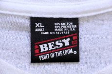 画像4: 90s USA製 WOLFGANG フェルトプリント ダックスフンド ドッグ アート Tシャツ 白 XL (4)