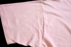 画像7: 80s USA製 Hanes TEXAS サボテン ウルフ カウスカル フラワー アート コットンTシャツ 薄ピンク XL (7)