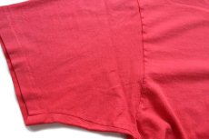 画像7: 80s USA製 Hanes VCC Four Seasons Cycling 牛 イラスト コットンTシャツ 赤 フェード XL (7)