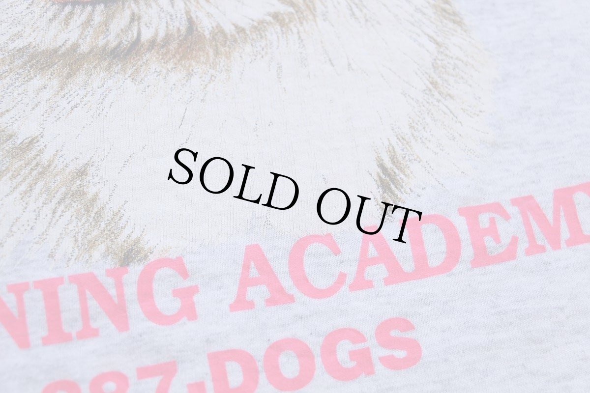 画像5: 90s USA製 COMPANION K-9 ジャーマン シェパード ドッグ アート Tシャツ 杢ライトグレー L (5)